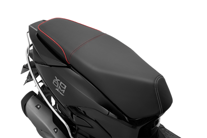 HERO GENUINE SEAT COVER MATT BLK REAR RED PIPING - XO -99632AAWD00S