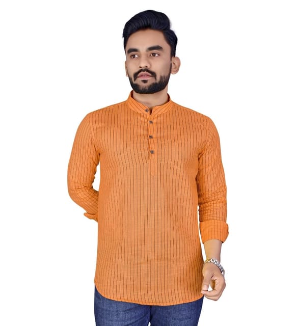 Orange short outlet kurti