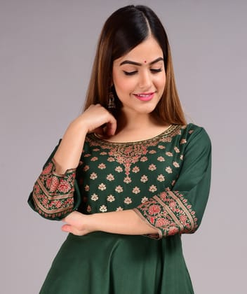 Green Haar Kurti