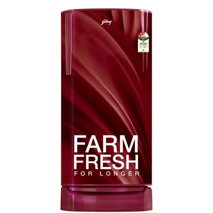 Godrej 180 L 3 Star Farm Fresh Crisper Technology With Jumbo Vegetable Tray Direct Cool Single Door Refrigerator Appliance (RD R190C THF WV WN, Wave Wine)