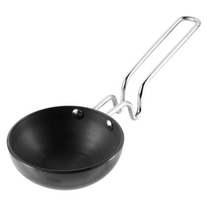 MANNAT Stainless Steel Tadka Pan Compatible with Gas|Chounk Pan| Gas Stove Safe|Useful for Restaurants, Hotels,Home & Kitchen(9 cm,Pack of 1)