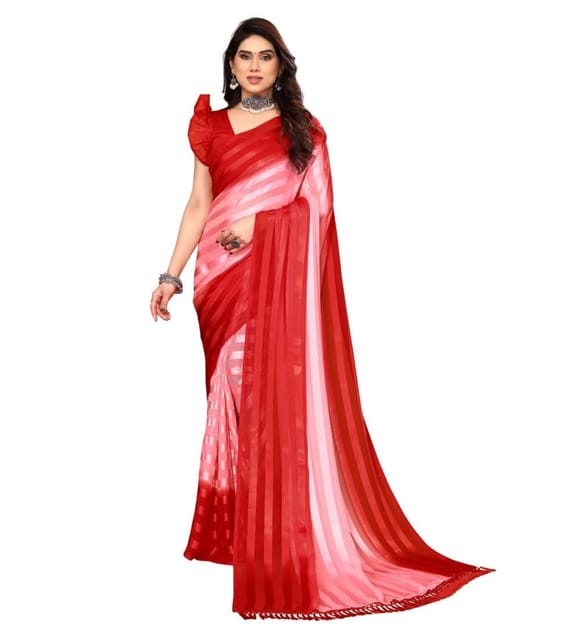 satin silk indian designer saree banarasi blouse wedding women bollywood  sari | eBay