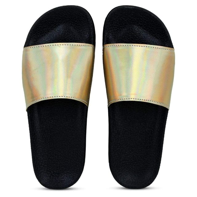 Gold cheap sliders womens