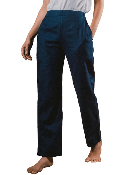 Women's Straight Fit pants - Navy Blue