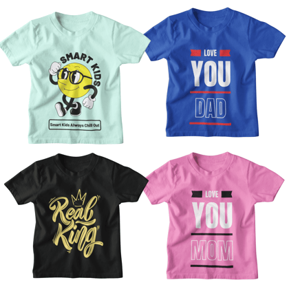 KID'S TRENDS®: Fashion-forward Unisex Pack of 4 for Boys, Girls, and Little Trendsetters!