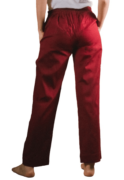 Women's Straight Fit pants - Maroon