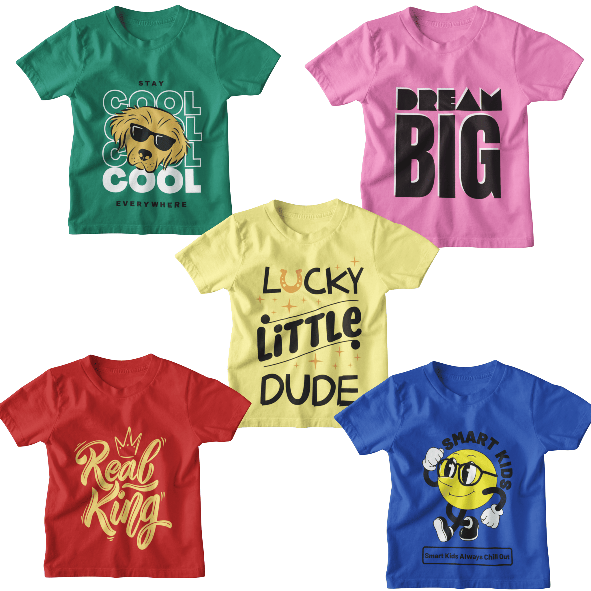 KID'S TRENDS®: Elevate Style Play - Unisex Pack of 5 for Boys, Girls, and Trendsetting Kids!