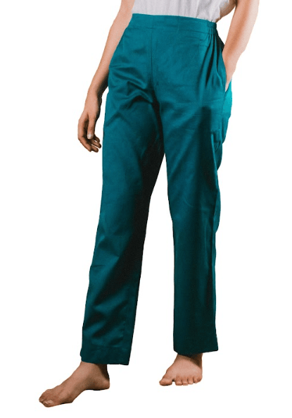Women's Straight Fit pants - Teal