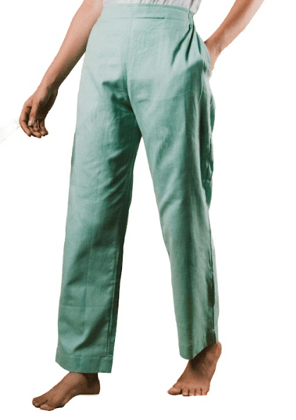 Women's Straight Fit pants - Mint Green