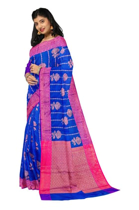 Geometrical Printed Banarasi Silk Saree