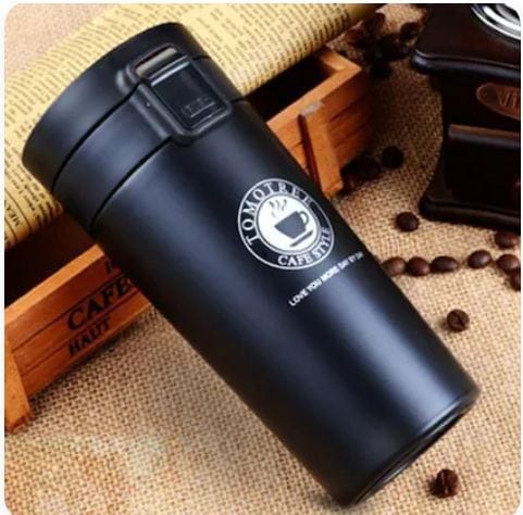 500 ml Insulated Travel Coffee with Lid Reusable Tea Cup Stainless Steel Coffee Mug (500 ml) ( Colour may vary depends on availability)