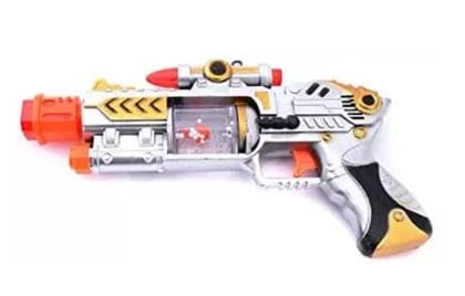 Florence Laser Sound Music Flashing Lights Gun Toy for Kids-Multi Color