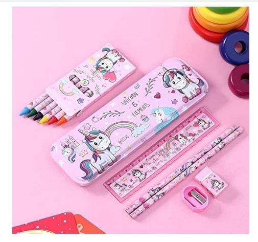 Stationary Kit for Student , Stationary Items for Student Pencil Box W