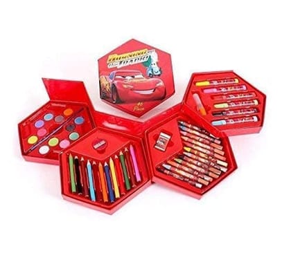 KREMLIN 46 Pcs Drawing Art Set With Color Pencils Crayons Sketch Pens For Kids Children Best For Return Gifts BOYS / GIRLS