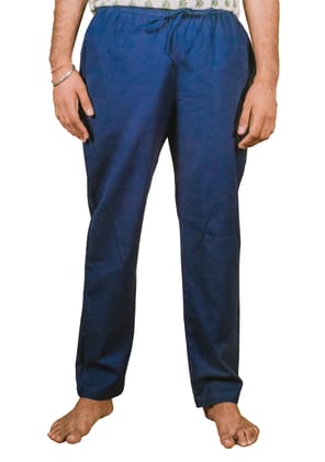 Unisex Cotton Loungewear Pants- Blue