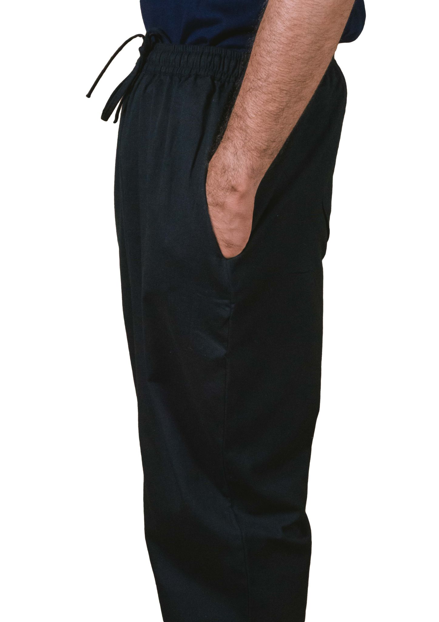 Unisex Cotton Loungewear Pants - Black