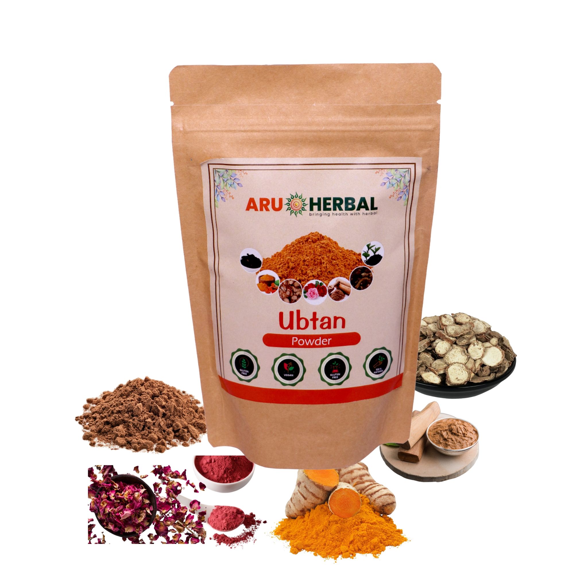 Aru Herbal Organic Dulhan Special Ubtan Powder for Glowing Skin (175 gm)