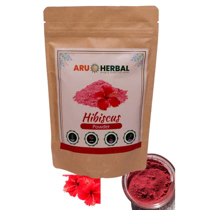 Aru Herbal Organic Hibiscus Flower Powder for Hair Growth -175gm