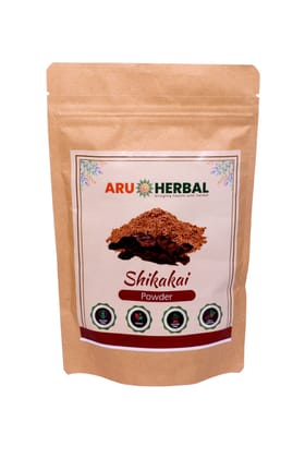 Aru Herbal Shikakai Powder for Hair | Natural Hair Scalp Cleanser , Hair Growth and Conditioning |(175 G)