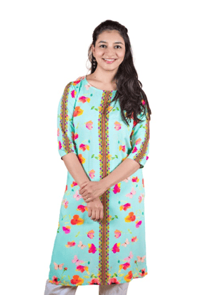 Flowers and Laces Kurta