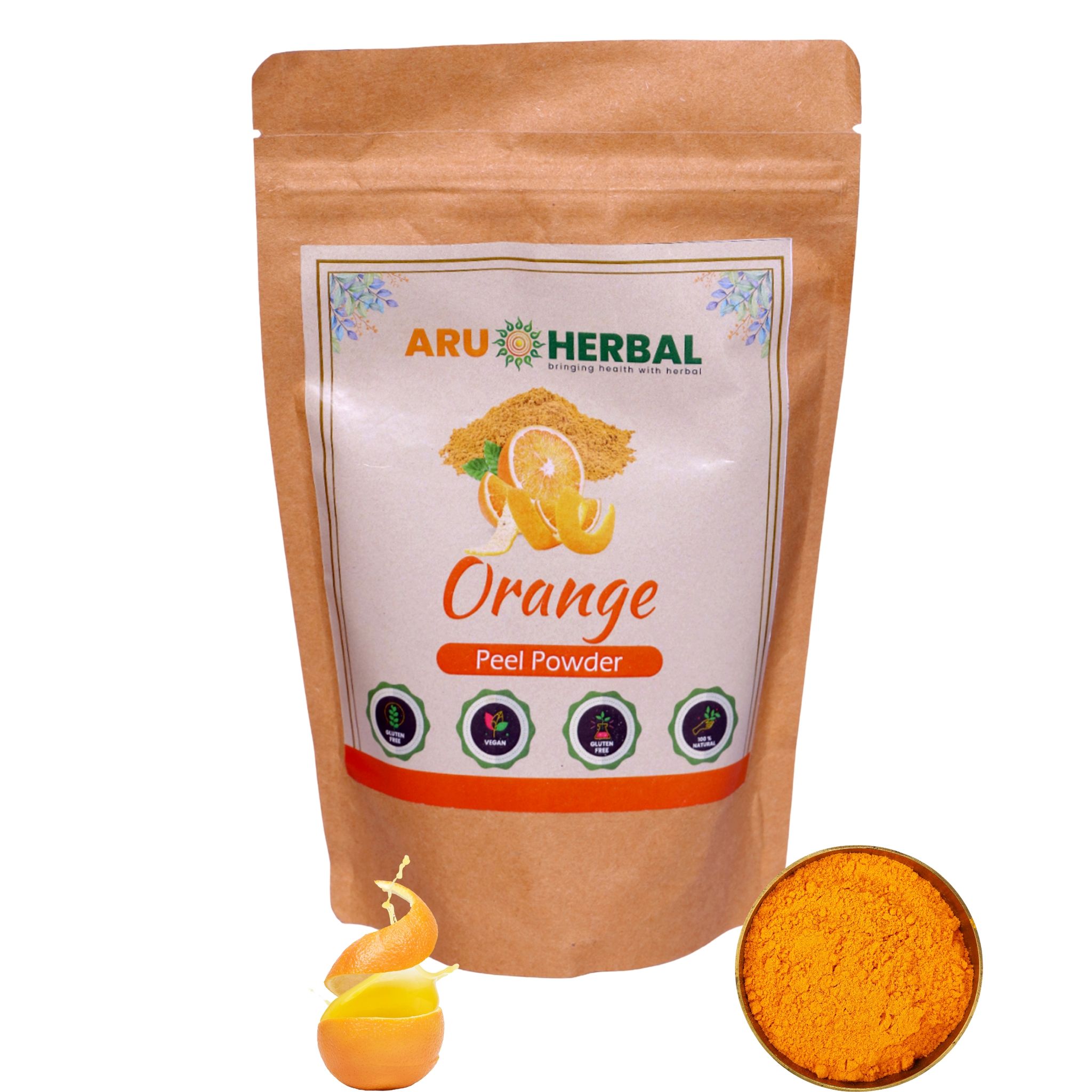 Aru Herbal Orange Peel Powder - Natural & Organic for Skin Lightening  (175 g)