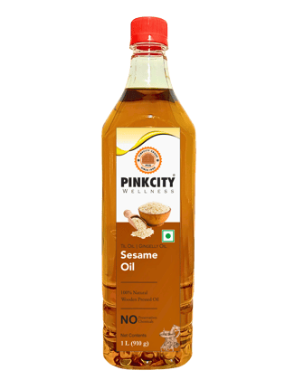 Pinkcity Wellness Wooden Cold Pressed Sesame Oil