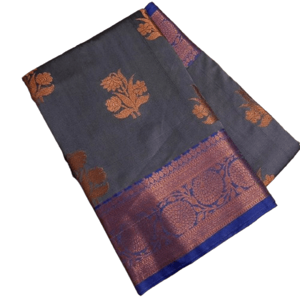 Banarasi Pure Katan Kadhi Butta Silk Multicolour  Saree