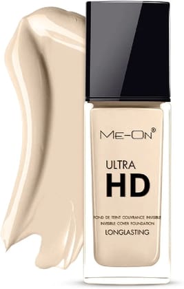 Me-On Ultra HD Invisible Cover Foundation - Long Lasting - Shade - Ivory