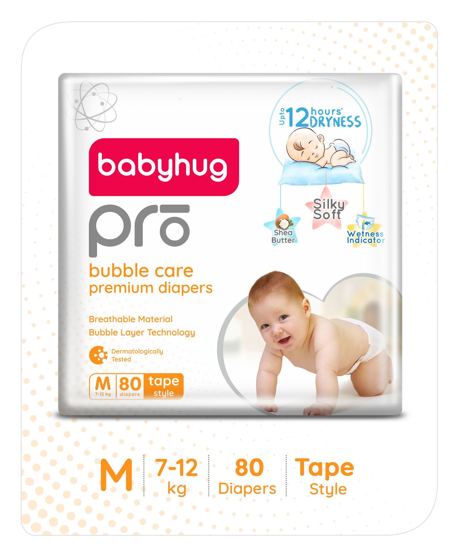 Cloud-Soft Baby Diapers | Disposable Pant Style Fit - Medium | 26pcs  (7-12kg)