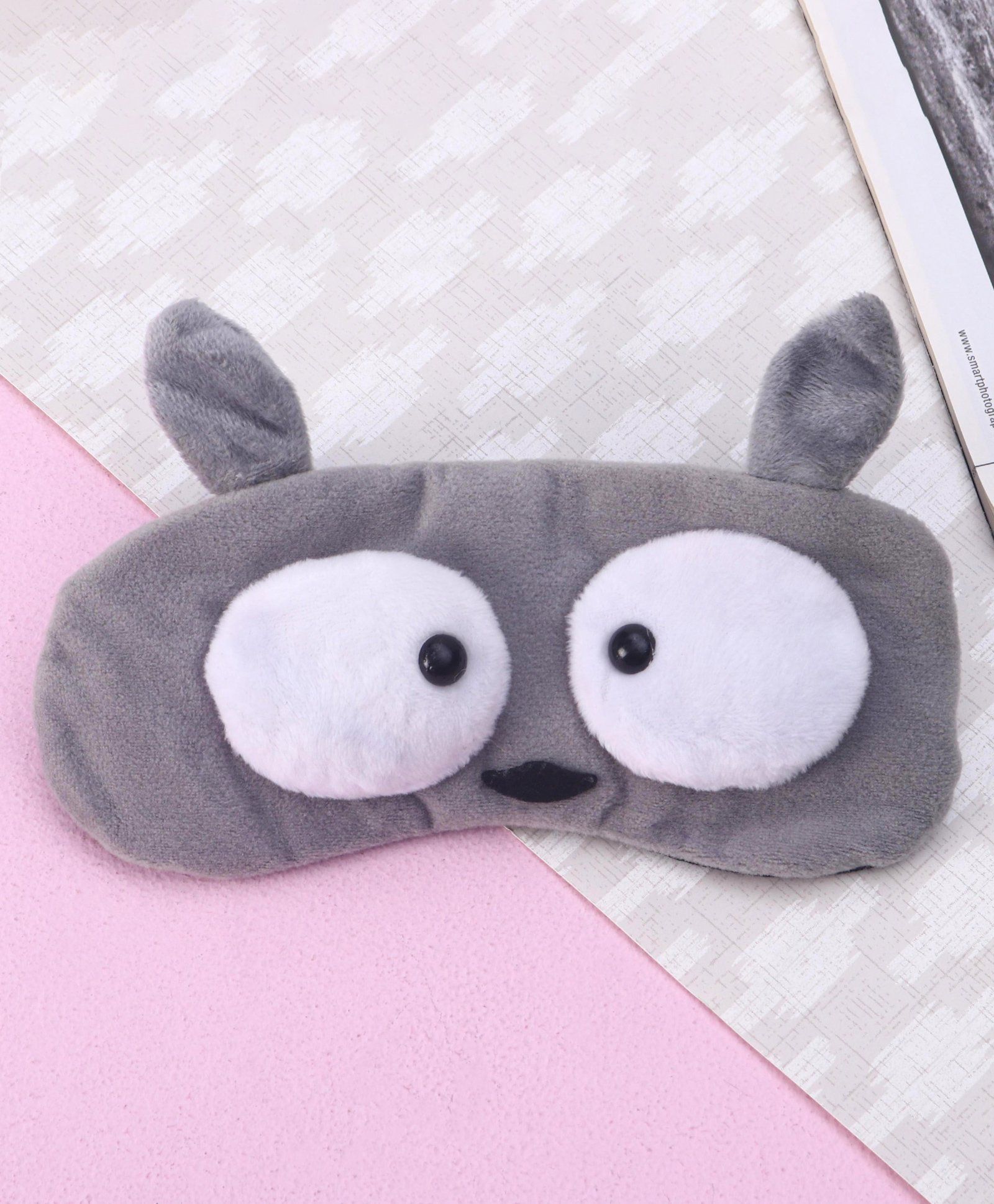 Kids Eye Mask Dog Design  Grey