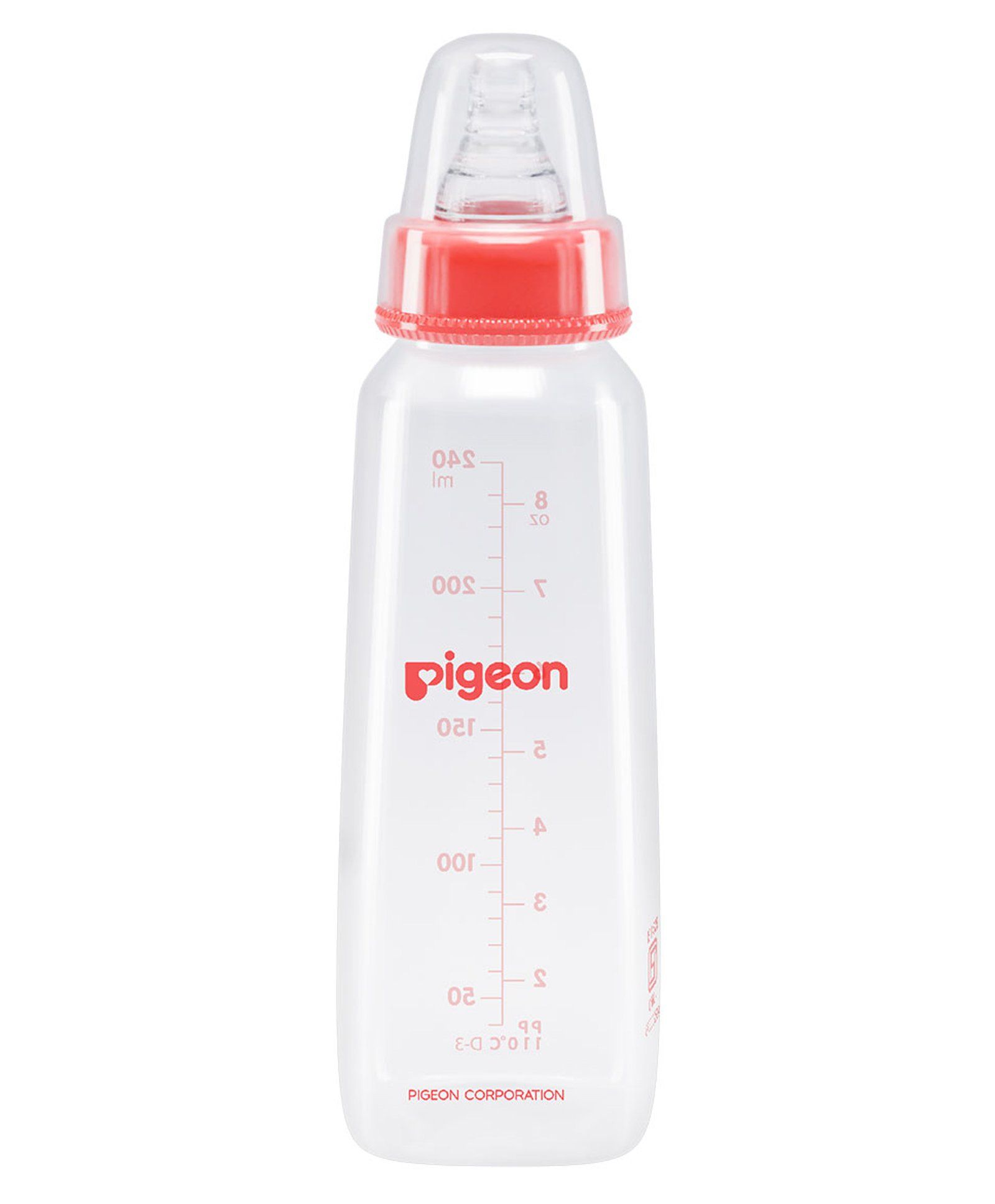 Pigeon Anti Colic Peristaltic Nursing Bottle Red - 240 ml