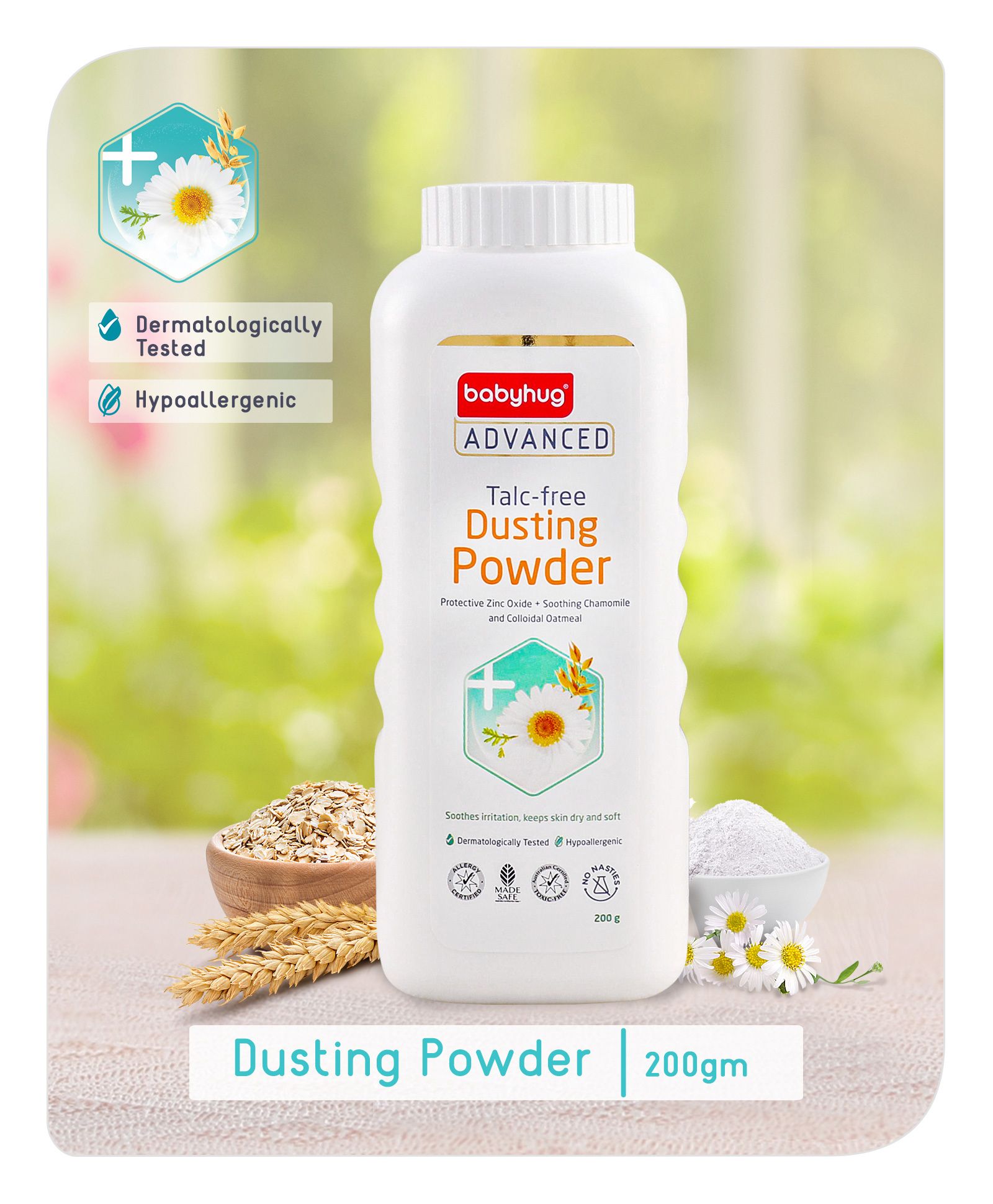 Babyhug Advanced Talc-Free Dusting Powder - 200 gm