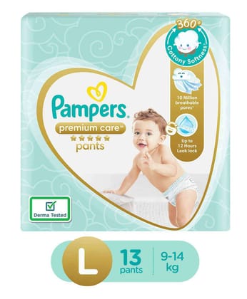 Pampers Premium Care Diaper Pants Large - 13 Pieces