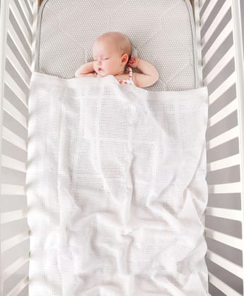 Babyhug All Season Cotton Blanket - White