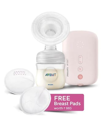 Avent Electric Single Breast Pump with Flexible Silicone Cushion - White