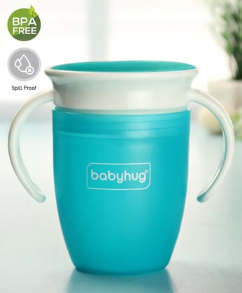 Babyhug 360 Degree Spill Proof Training Sipper Cup Blue - 240 ml