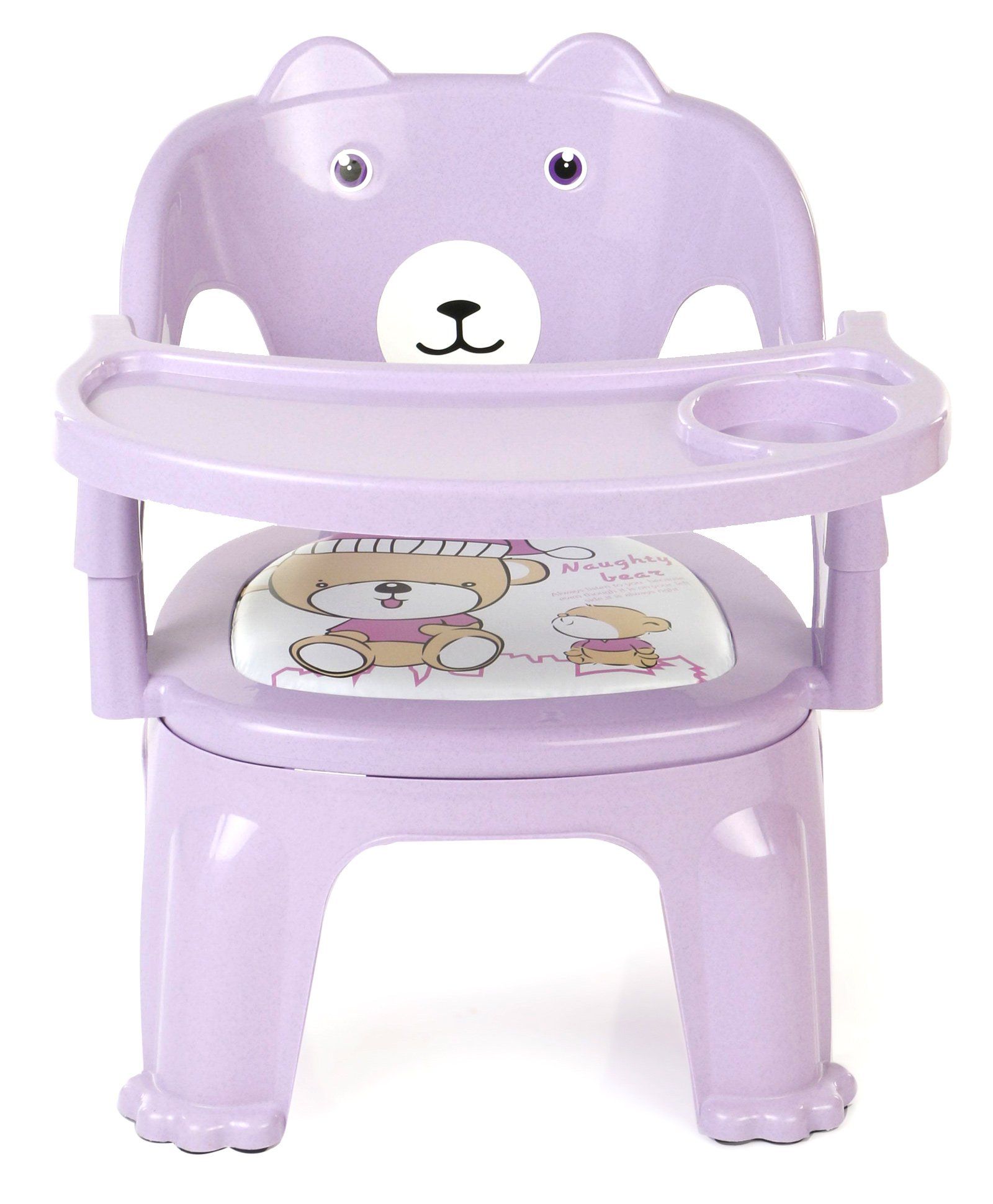 Chair With Feeding Tray - Purple