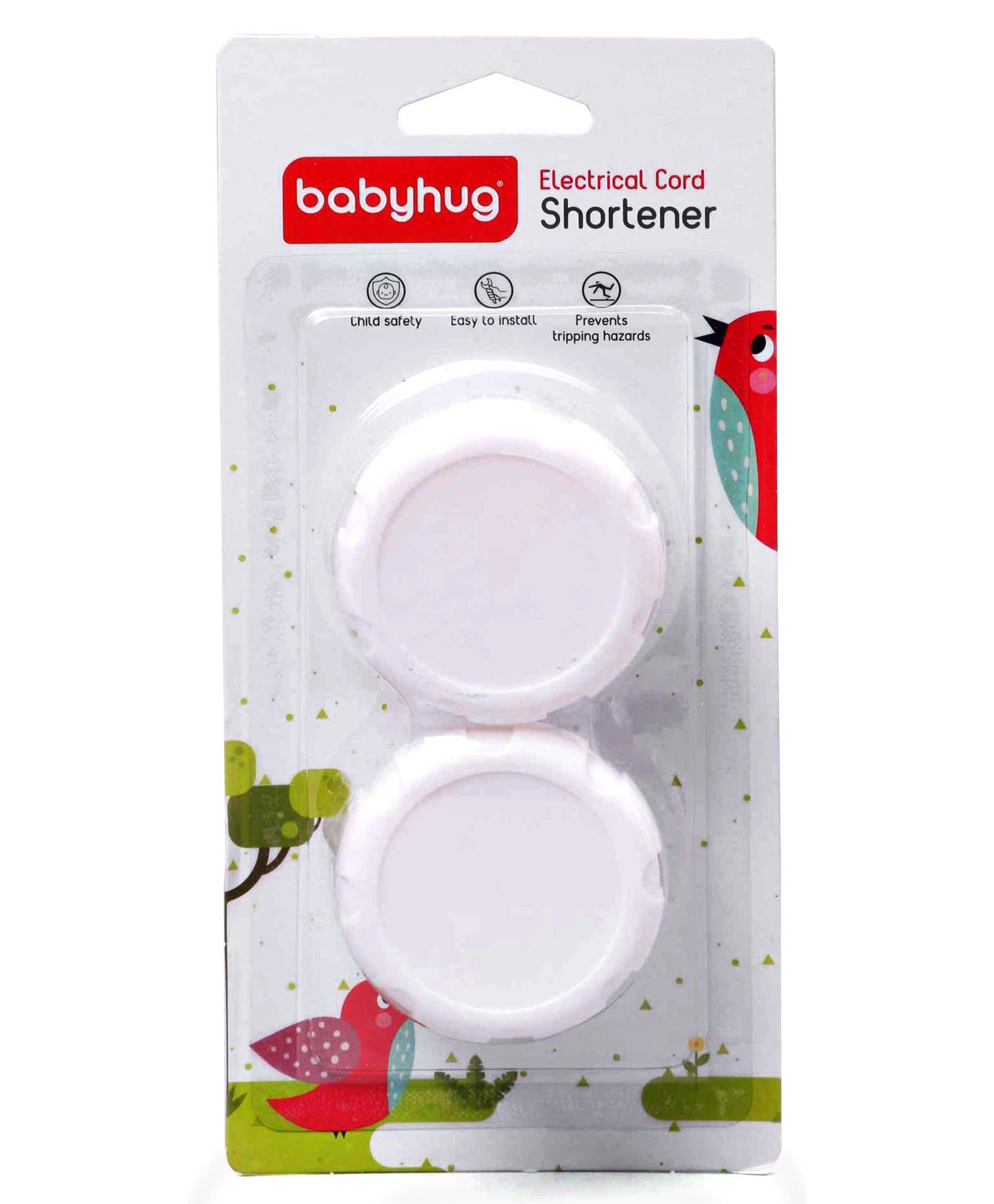 Babyhug Electric Cord Shortener Pack Of 2 - White