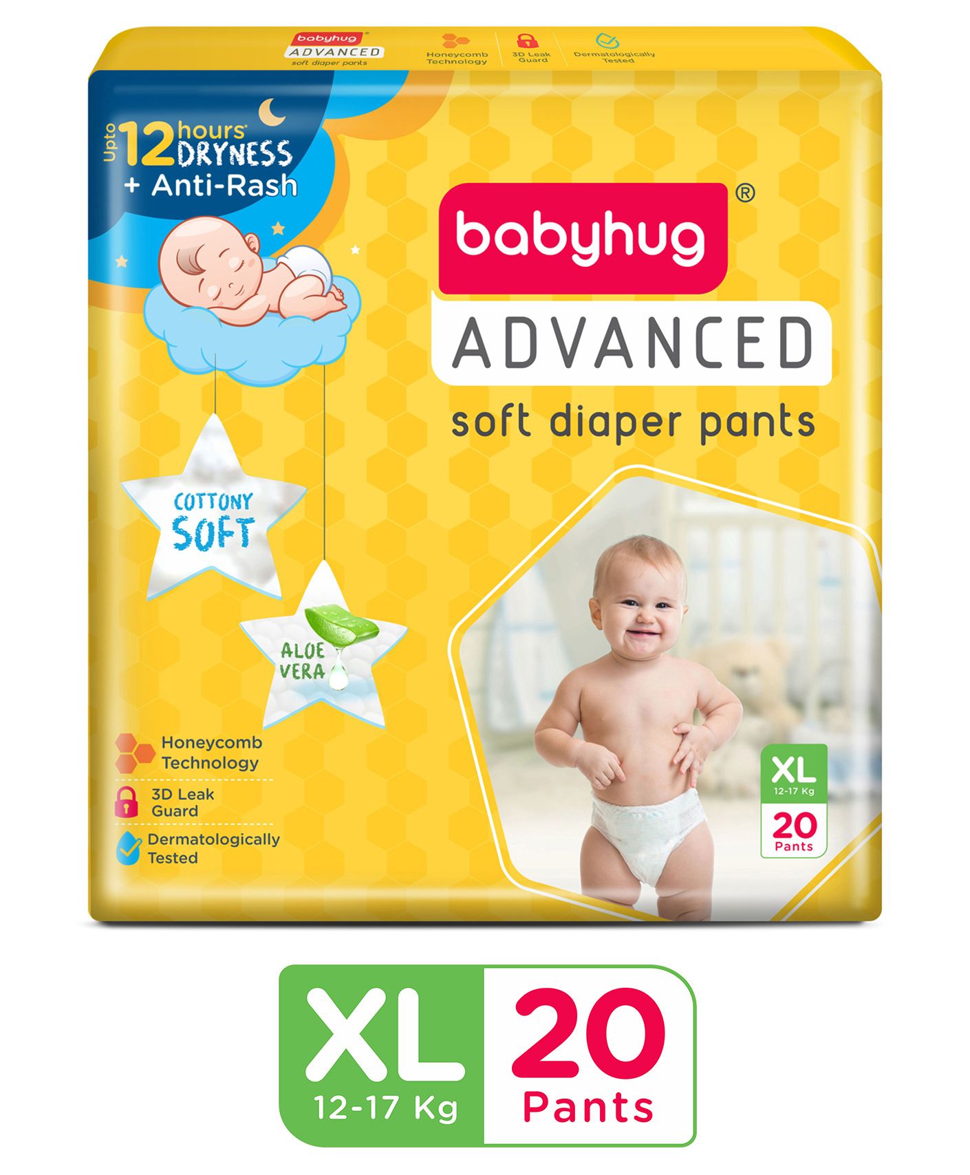 Premium Baby Diaper Pants - XLarge, 20 Pcs