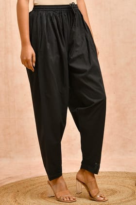 Black Organic Cotton Salwar