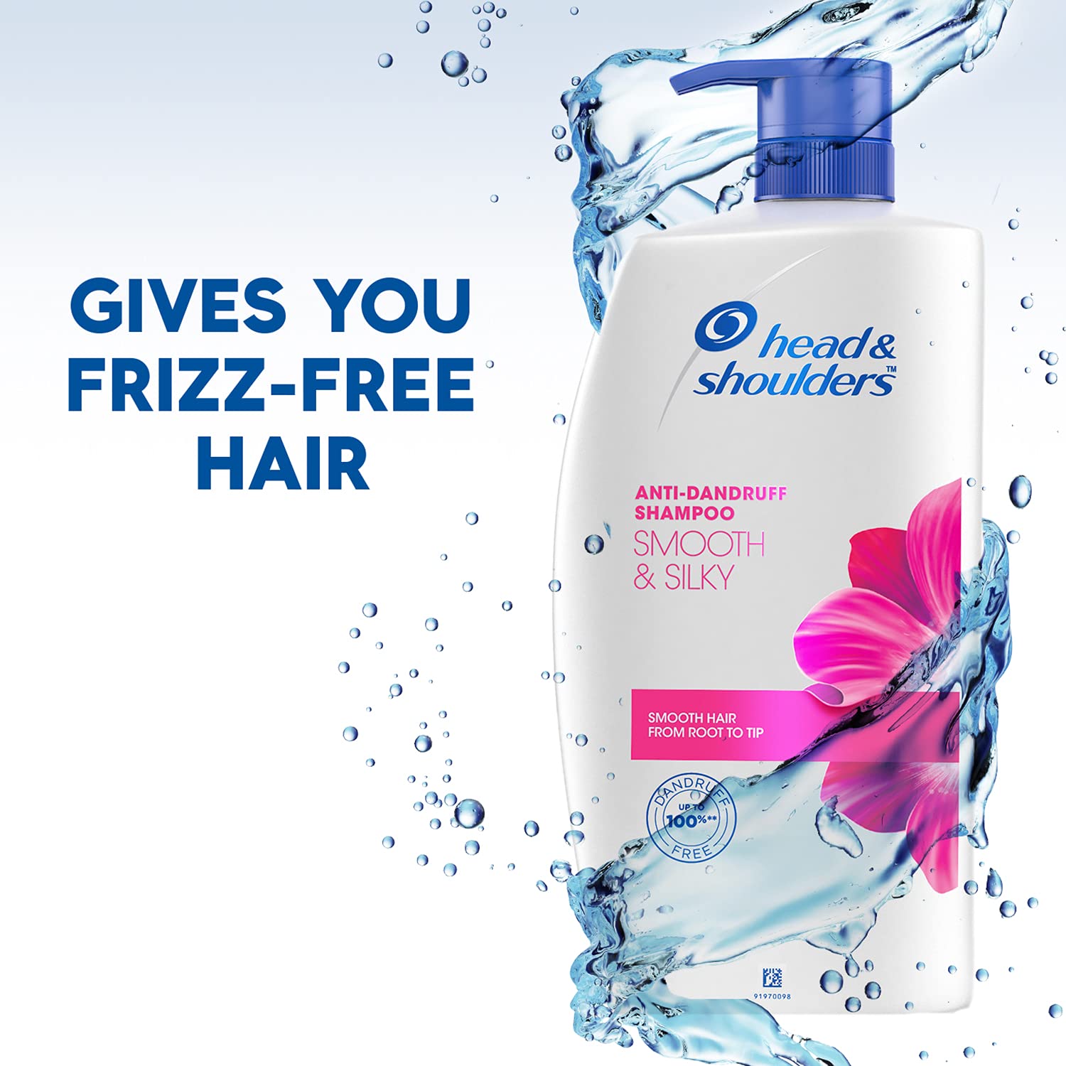 Head & Shoulders Smooth and Silky, Anti Dandruff Shampoo for Women & Men , 100ml