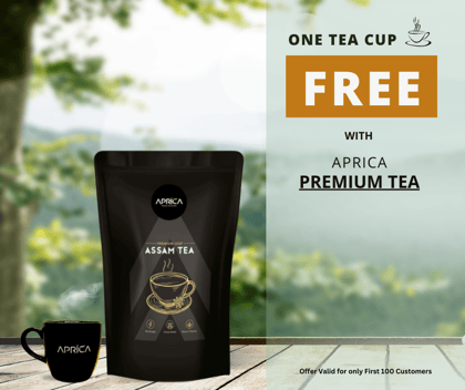 Aprica Premium Assam Tea | 500 Gram | One Cup Free*