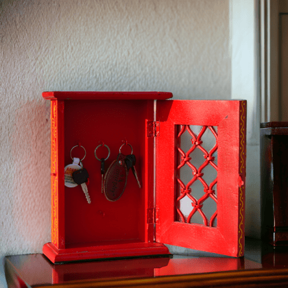Wooden Key Holder-key house/Key keeper/ Wall hanging key hanger Key Box/Wooden key cabinet, Antique Finish Key storage box Gift items