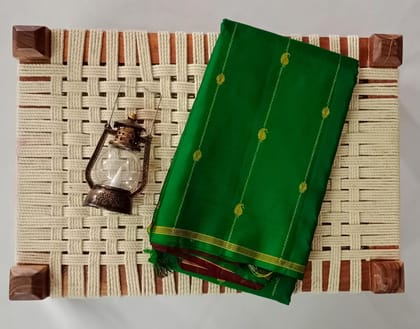 NVBS010-Bottle green colour saree