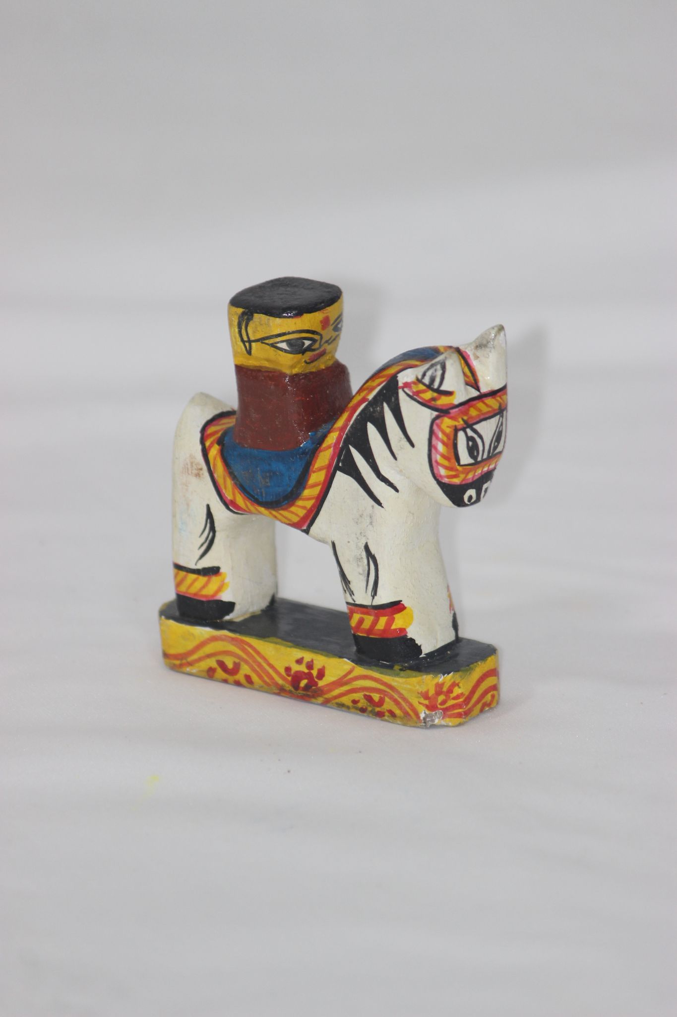 Wooden Handpainted White Kid Toy