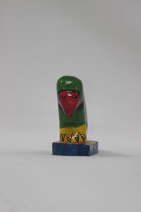 Wooden Handpainted Multicolour Parrot Toy