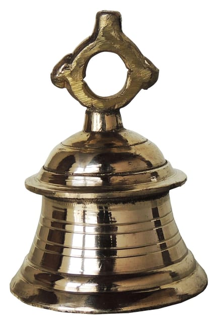 Brass Temple Hanging Bell ,Ghanta 3.5*3.5*4.8 inch (Z493 A)