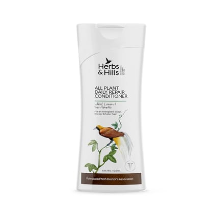 Herbs & Hills All-Plant Daily Repair Conditioner - 100 ml, Helps to Prevent Hair Loss, Make Hair Smooth & Soft