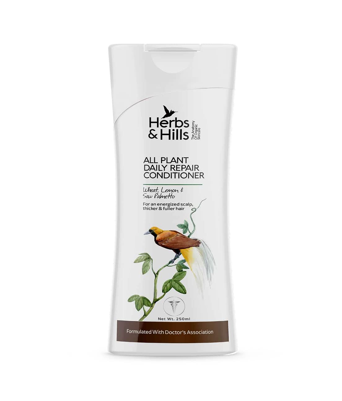 Herbs & Hills All Plant Daily Repair Conditioner - 250 ml, For Thicker, Fuller & Healthy Hair