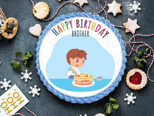 Birthday Cakes for Brother Online | Birthday Cake Ideas for Brother |  FlowerAura